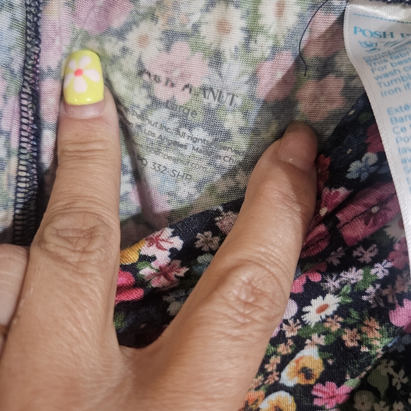 Posh Peanut Multicolor Floral Bamboo Pajama Pant - Picture 3 of 4